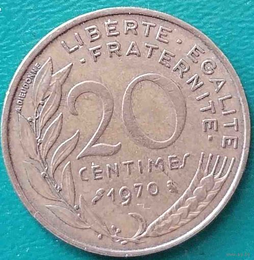 Франция 20 сантимов 1970