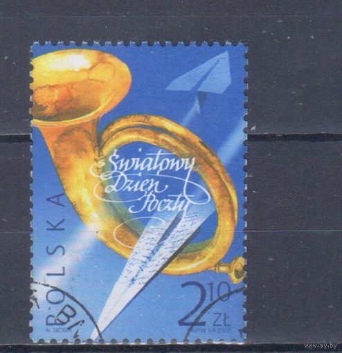 [2414] Польша 2003. Всемирный день почты. Одиночный выпуск. Гашеная марка.
