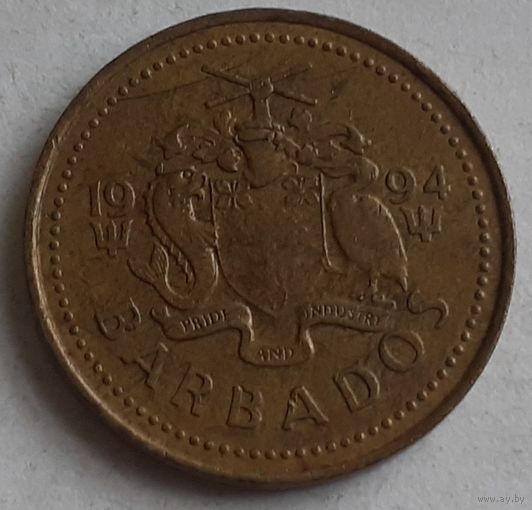 Барбадос 5 центов, 1994 (1-2-18)