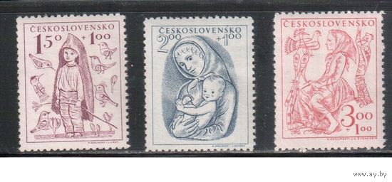 Чехословакия-1948,(Мих.559-561)  **   , Дети (полная серия)