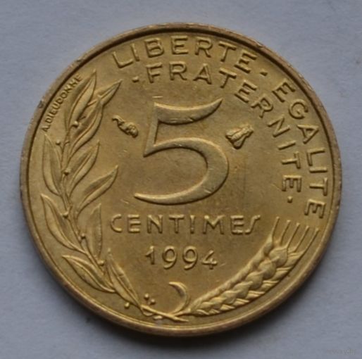 Франция, 5 сантимов 1994 г.