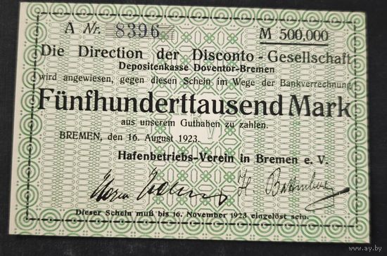 1923 год Германия 500 000 марок