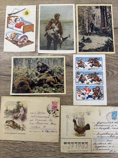 Открытки-охота.цена за все.