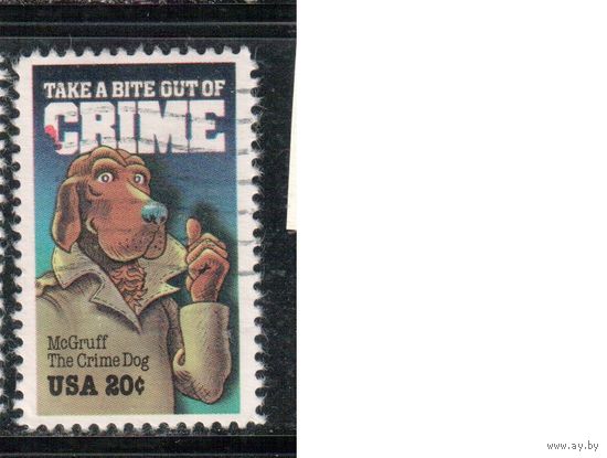 США-1984, (Мих.1712) , гаш., Мультфильмы (одиночка),