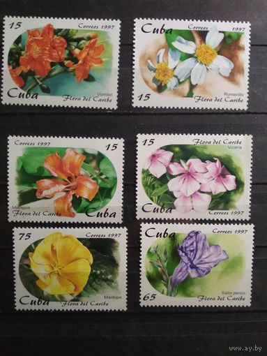 Куба 1997 г. Цветы.