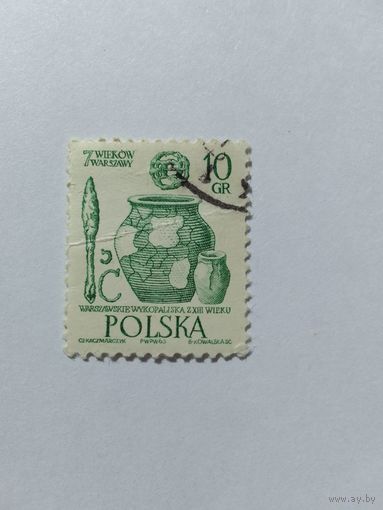 Марки   Варшава - 7 веков  Польша 1965   1 шт. -  0,50 руб.