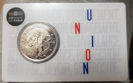 2 евро 2020 Франция  Медицинские Исследования BU UNION