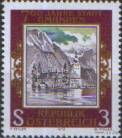 Полная серия из 1 марки 1978г. Австрия "700 лет городу Гмунден. Замок Орт" MNH