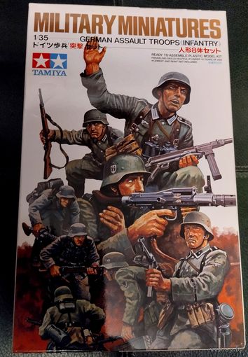 Сборная модель ВОВ Tamia 1/35 Немецкий штурмовой отряд 8 фигур 35030