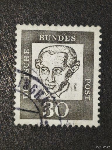 Германия 1961. Известные немцы. Иммануил Кант (1724-1804), философ