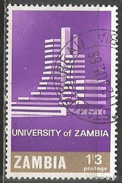Замбия. Открытие Замбийского университета. 1966г. Mi#29.