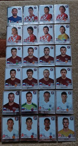 Наклейки PANINI Euro 2016 24 шт. без повторов