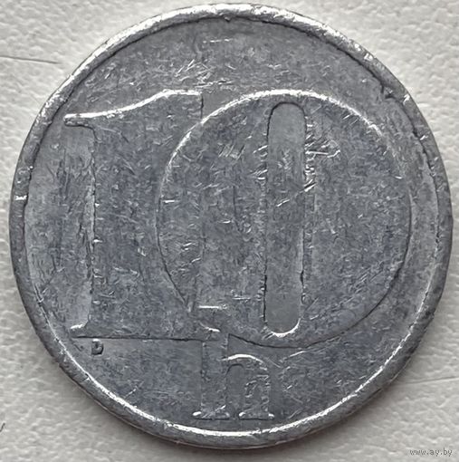 Чехословакия 10 геллеров 1992 г.