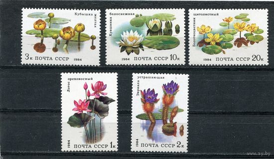 СССР 1984. Водные растения
