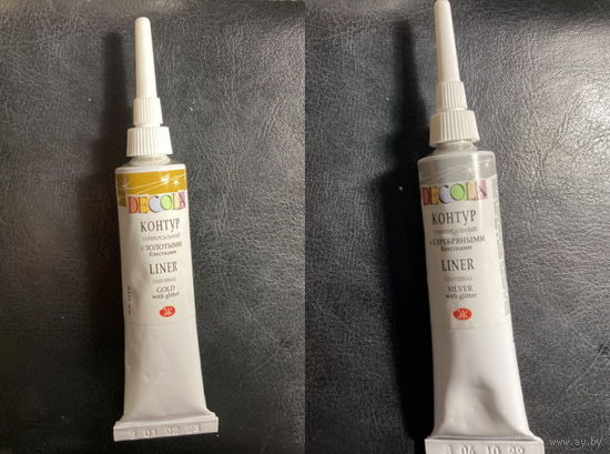 Контур прозрачный с блестками DECOLA 18 мл