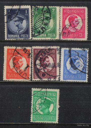 Румыния Кор 1930 Карл II Стандарт #377-82,384
