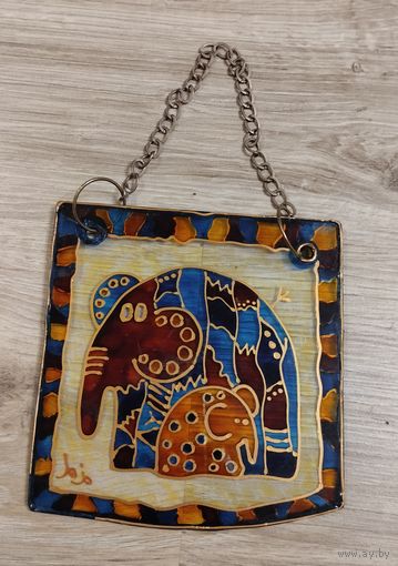 Панно стеклянное. Витражная роспись