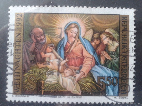 Австрия 1992 Рождество, живопись