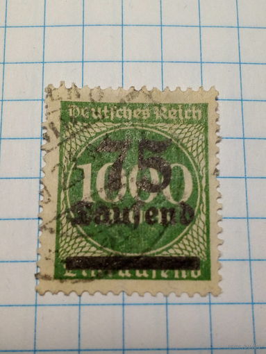 Марка Германия  1923 год