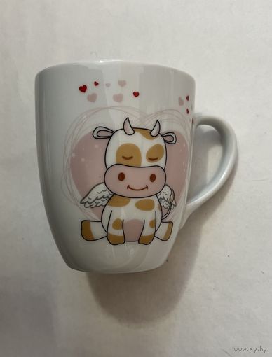 Фарфоровая кружка 300 мл "ВАЛЕНТИНКА" ДФЗ