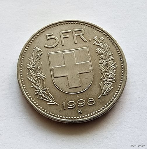 Швейцария 5 франков, 1998