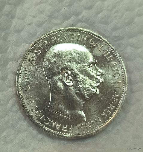 2 кроны 1912 Австро-Венгрия. Зеркалит! В ярком блеске!