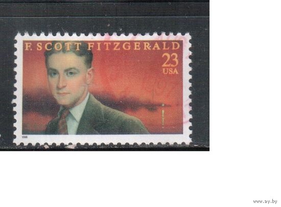 США-1996 (Мих.2768) , гаш. , Личности,Писатель(одиночка)