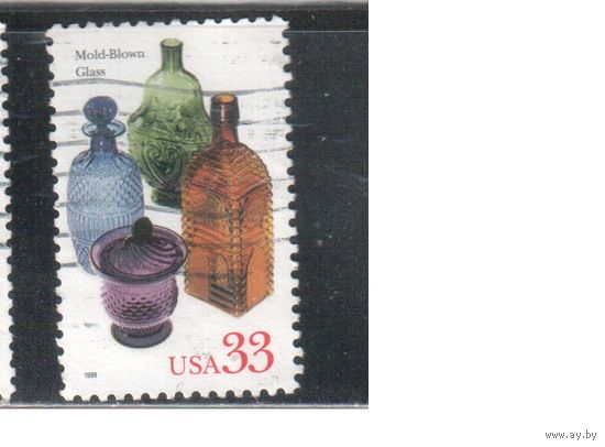 США-1999 (Мих.3149) , гаш., Изделия из стекла