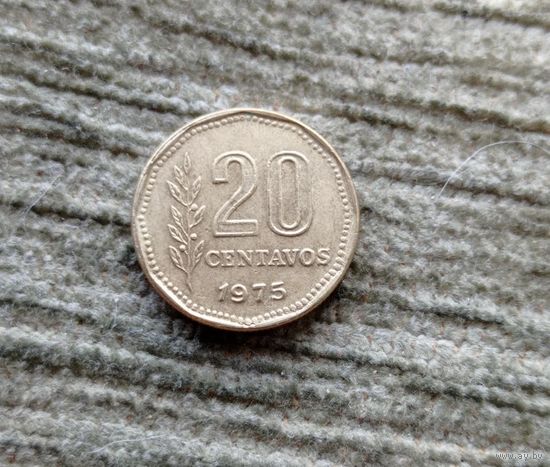 Werty71 Аргентина 20 сентаво 1975