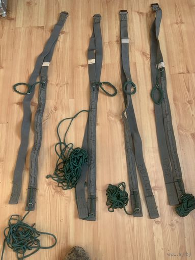 Прочнейшие оригинальные ремни от советских транспортных парашютов  со стропами по-родне. Цена за 1.
