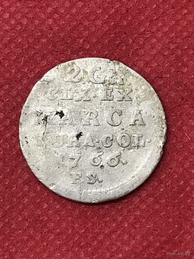 2 гроша 1766г.