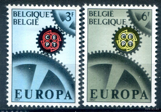 Бельгия - 1967г. - Europa CEPT - 2 марки - полная серия, MLH [Mi 1472-1473]. #2-Be-64-B-1