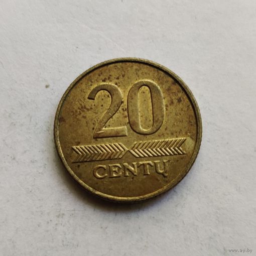 Литва 20 центов 2008 г.  (2)