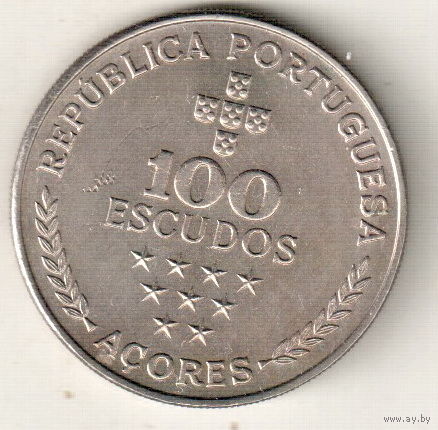 Азорские острова 100 эскудо 1981 Автономная область Азорские острова