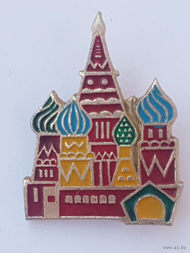 Брошь СССР,  ретро значок, клеймо,  металл, 3 см на 2,3 см