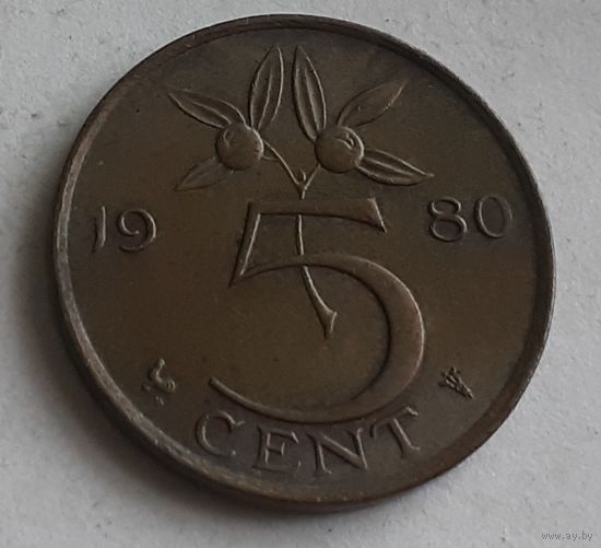 Нидерланды 5 центов, 1980 (1-3-40)