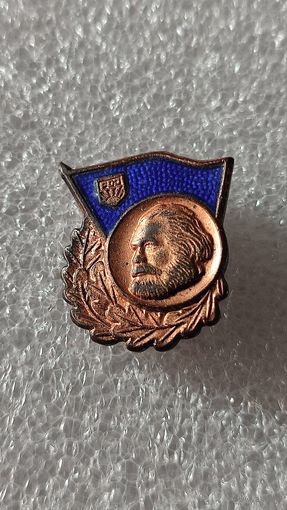 Значок знак комсомол ГДР КАРЛ МАРКС знак за успехи в учёбе