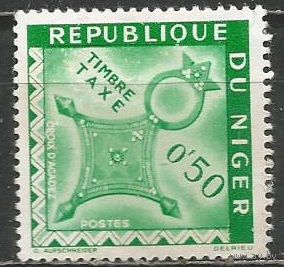 Нигер(Республика). Крест Агадеса. Регион Сахара. Доплатная марка. 1962г. Mi#1.