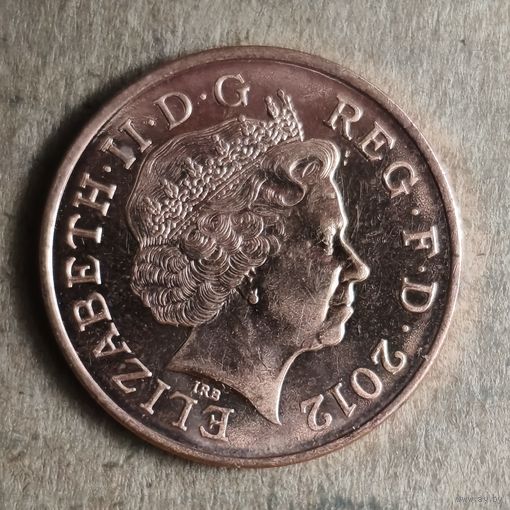 Великобритания 2 пенса 2012 г., KM# 1108