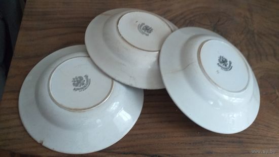 Тарелки Кузнецов, 3 штуки.