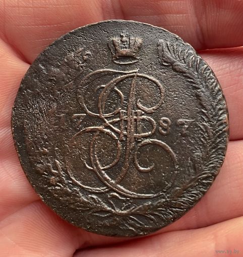 5 копеек 1787 ЕМ без МЦ.