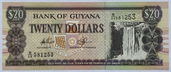 20 долларов 2010 Гайана