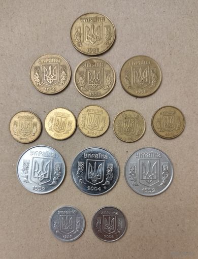 Монеты Украины. Начало 90-ых, начало 2000-х годов. С 1 руб!