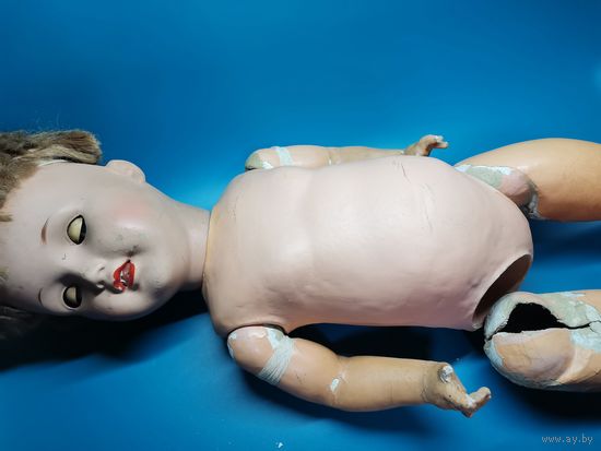 Антикварная Немецкая кукла SP Sonneberger Porzellanfabrik 3066 15 ( В реставрацию)