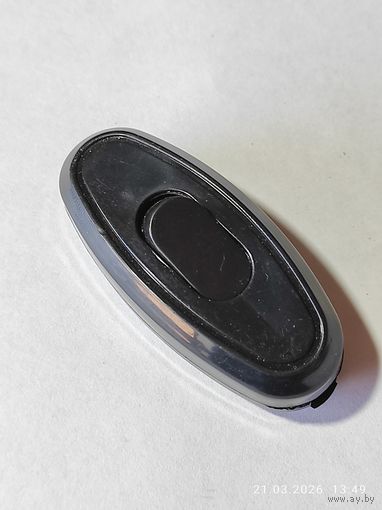 Выключатель проходной черный для бра 6А/250В