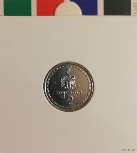 Грузия 2 тетри 1993 в холдере