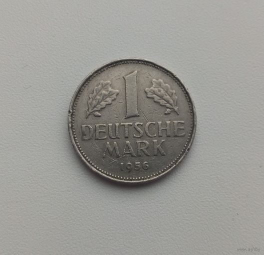 ФРГ  1 марка 1956 г.(F)