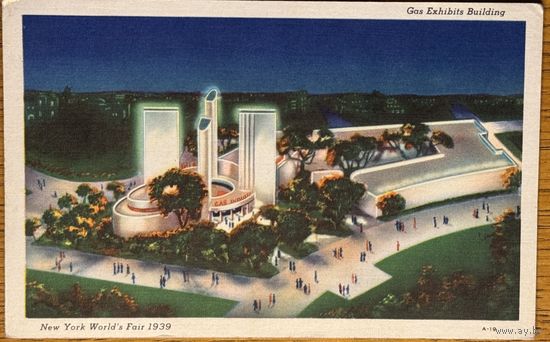 США Америка Нью-йорк Всемирная выставка 1939 New York World's Fair Gas Exhibits Building