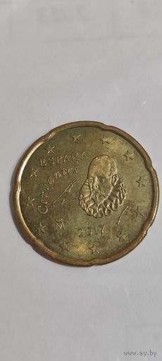 Испания 20 евроцентов 2017