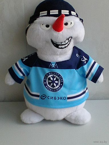 "Снеговик" - Талисман/Маскот  Хоккейный Клуб "Сибирь" Новосибирск" - Мягкая Игрушка.
